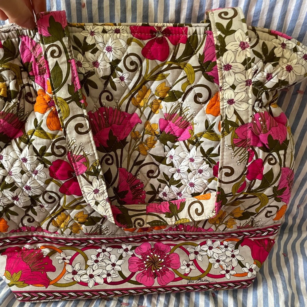 Vera Bradley Glenna Satchel in Tea Garden - Picture 3 of 5